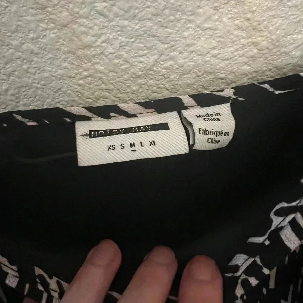 Noisy may mini black and white dress size M NWT - Picture 2 of 5